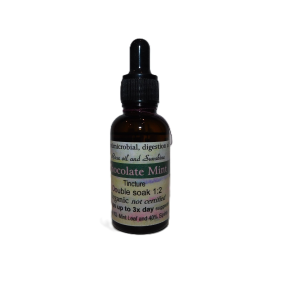 chocolate mint tincture digestive aid and mood support