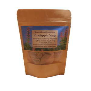 Pineapple Sage herba tea rose oil and sunshine