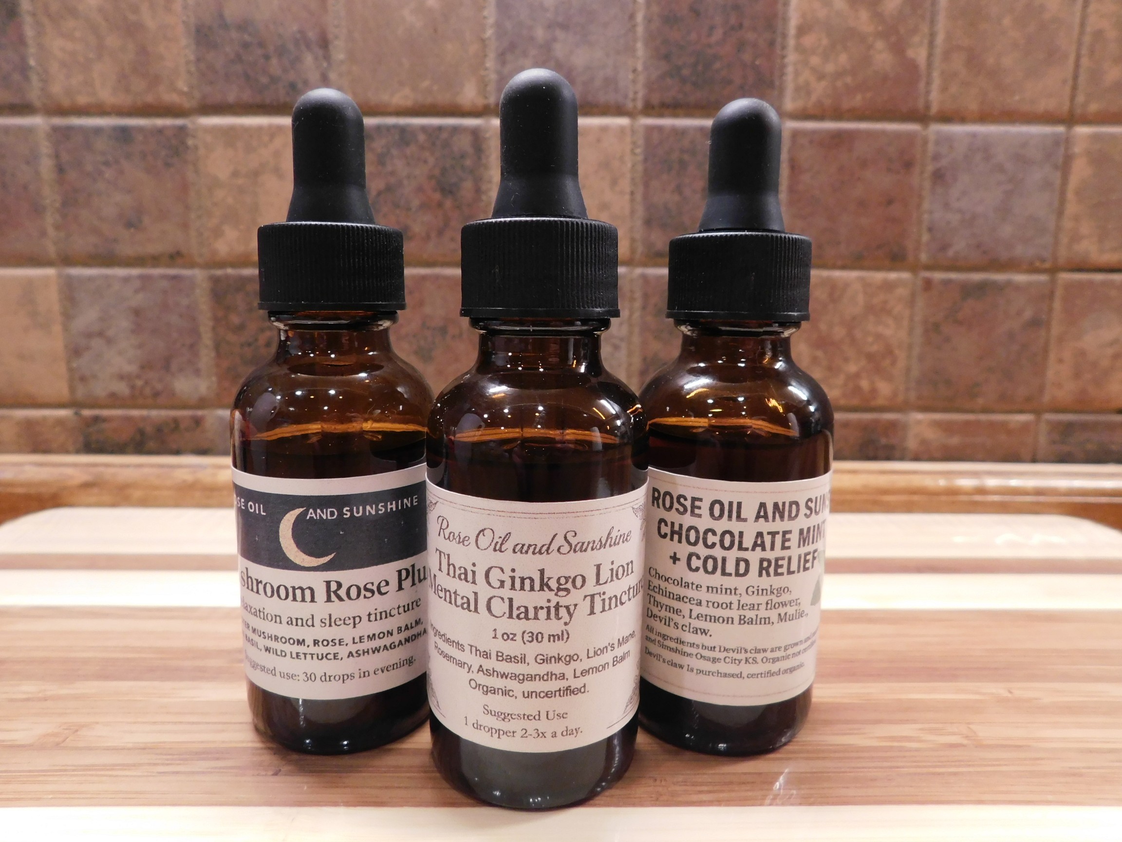 Tincture for sleep, mind and cold. Rose oil and Sunshine